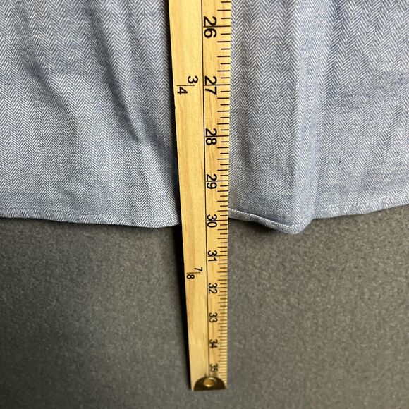 UNTUCKit Shirt Men XXL Blue Cotton Button Up Casual Work Adult 2XL Long Sleeve - Picture 6 of 7